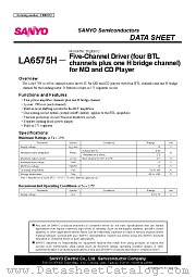 LA6575H datasheet pdf SANYO