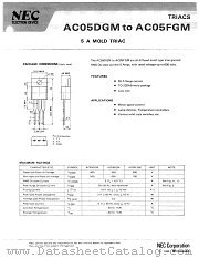 AC05DGM datasheet pdf NEC