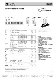 MMO75-12IO1 datasheet pdf IXYS