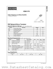 KSA1174FTA datasheet pdf Fairchild Semiconductor