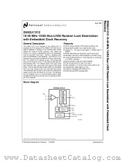 DS92LV1212TMSA datasheet pdf National Semiconductor