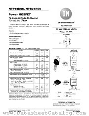 NTP75N06 datasheet pdf ON Semiconductor