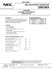 2SK3424 datasheet pdf NEC