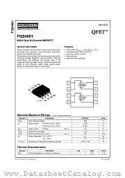 FQS4901TF datasheet pdf Fairchild Semiconductor