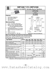 SRF1030 datasheet pdf Taiwan Semiconductor