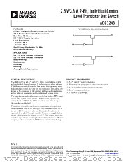 ADG3243BRJ-R2 datasheet pdf Analog Devices