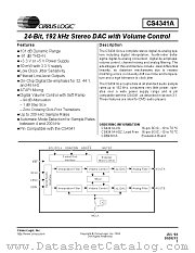 CS4341A datasheet pdf Cirrus Logic