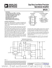OP270EZ datasheet pdf Analog Devices