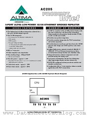 AC205 datasheet pdf Broadcom