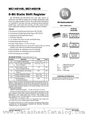 MC14021BD datasheet pdf ON Semiconductor