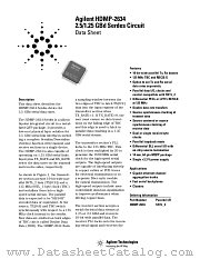 HDMP-2634 datasheet pdf Agilent (Hewlett-Packard)