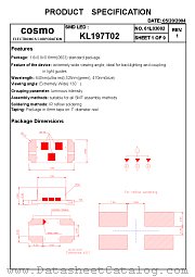 KL197T02 datasheet pdf Cosmo Electronics