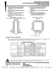 SN74LVTH2952DBR datasheet pdf Texas Instruments