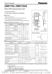 2SB1724 datasheet pdf Panasonic