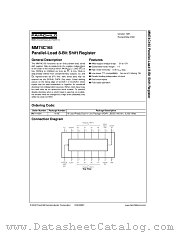 MM74C165N datasheet pdf Fairchild Semiconductor