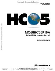 68HC05P18A datasheet pdf Freescale (Motorola)