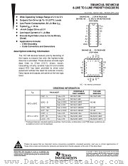 SNJ54HC148W datasheet pdf Texas Instruments