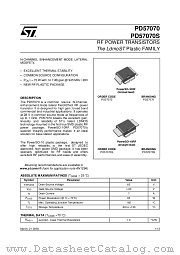PD57070 datasheet pdf ST Microelectronics