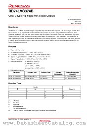 RD74LVC374B datasheet pdf Renesas