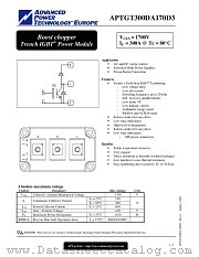 APTGT300DA170D3 datasheet pdf Advanced Power Technology