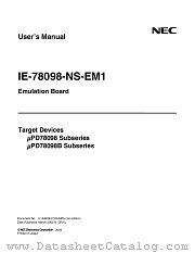 IE-78098-NS-EM1 datasheet pdf NEC