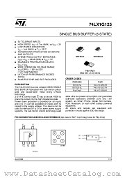 74LX1G125 datasheet pdf ST Microelectronics