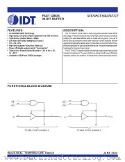 IDT74FCT16827CTPA8 datasheet pdf IDT