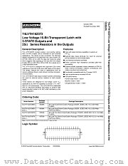 74LVTH162373MTX datasheet pdf Fairchild Semiconductor