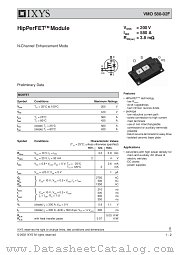 VMO580-02F datasheet pdf IXYS