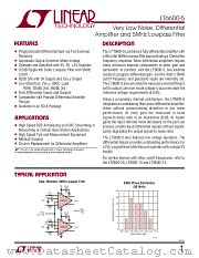LT6600-5 datasheet pdf Linear Technology
