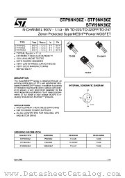 STF9NK90Z datasheet pdf ST Microelectronics