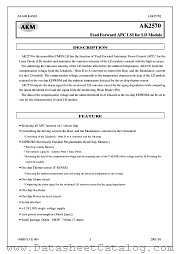 AK2570 datasheet pdf AKM
