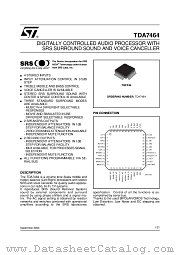 TDA7464$ datasheet pdf ST Microelectronics