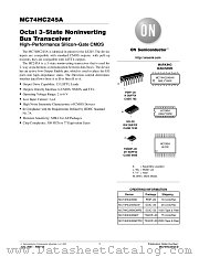 MC74HC245ADWR2 datasheet pdf ON Semiconductor