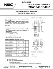 2SA1648-Z-T2 datasheet pdf NEC