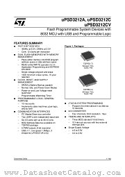 UPSD3212C-40T6 datasheet pdf ST Microelectronics