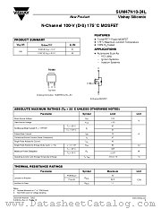 SUM47N10-24L datasheet pdf Vishay