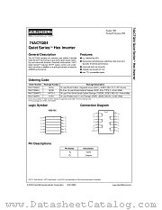74ACTQ04MTC datasheet pdf Fairchild Semiconductor