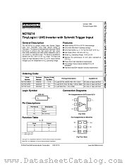 NC7SZ14P5X datasheet pdf Fairchild Semiconductor