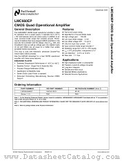 LMC660EP datasheet pdf National Semiconductor