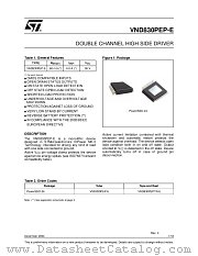 VND830PEPTR-E datasheet pdf ST Microelectronics