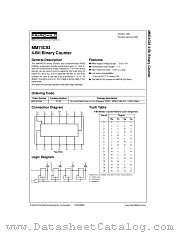 MM74C93N datasheet pdf Fairchild Semiconductor