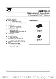 M29KW064E90N1 datasheet pdf ST Microelectronics