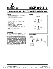 MCP809T-270I/TT datasheet pdf Microchip