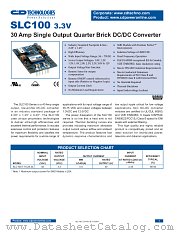 SLC100-34 datasheet pdf C&D Technologies