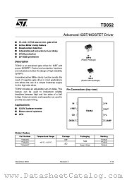TD352IN datasheet pdf ST Microelectronics