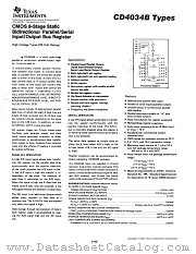 CD4034BM96 datasheet pdf Texas Instruments