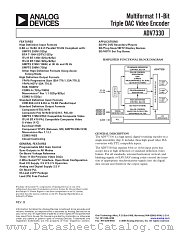 ADV7330KST datasheet pdf Analog Devices