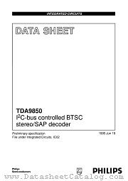 TDA9850T/V1 datasheet pdf Philips