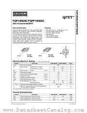 FQPF10N20C datasheet pdf Fairchild Semiconductor